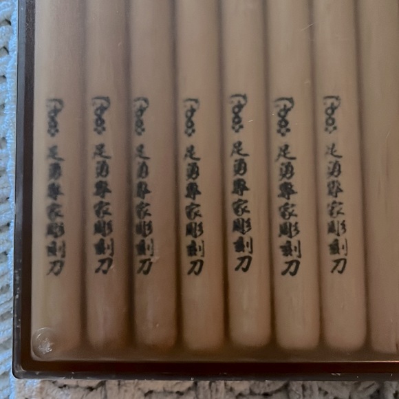 🌟Vintage Taiwan Wooden Fine Art Carving Tools Linoleum Wood Set Eight (x8)🌟 - Picture 3 of 7